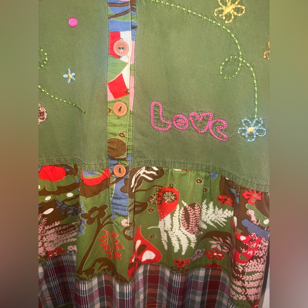 Hippie Boho Romantic Style Patchwork Embroidered … - image 2